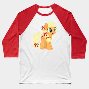 Applejack ponytail with bows Baseball T-Shirt